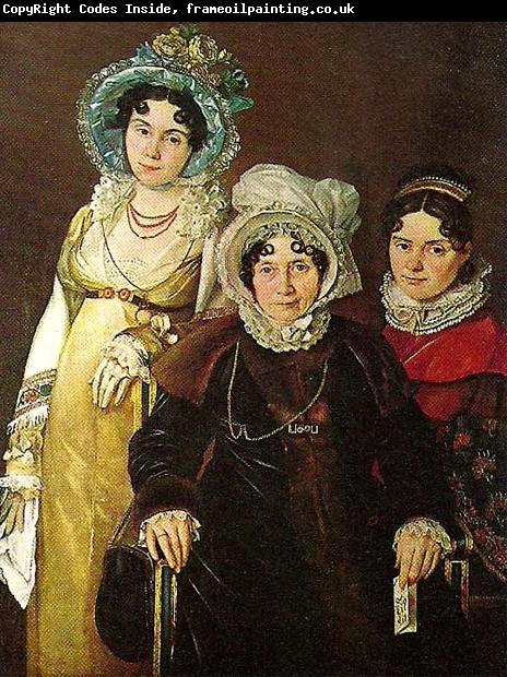 Sir David Wilkie mme morel de tangry and her daughters
